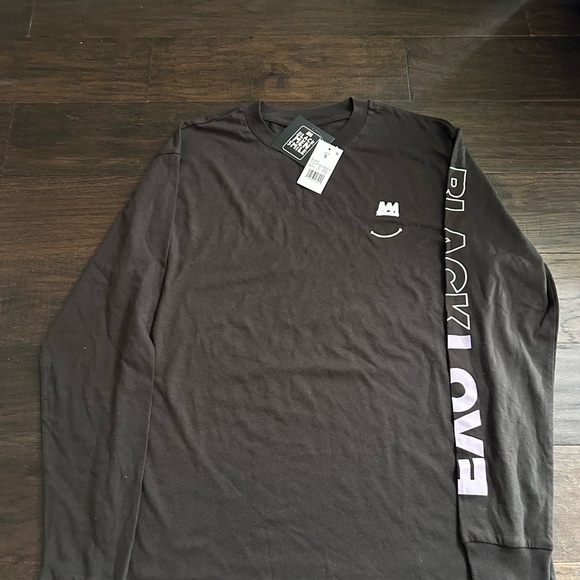 Target Other - Target Black Long Sleeve Tee with Graphic Text